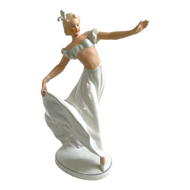 1930s Cabaret Dancer Statue by Schaubach Kunst For Sale