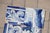 Antique Set of 6 Baroque Portuguese Tiles, 18th Century Blue & White Scrollwork and Ornamental Motifs For Sale - Image 4 of 10