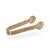 Contemporary Spiga Textured Ice Tong, Gold For Sale - Image 3 of 3