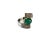 Elegant Colombian Emerald and Diamond Ring Size 9 For Sale - Image 4 of 6