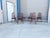 Danish modern teak dining chairs designed and manufactured by Niels Koefoed in Denmark, circa 1970s. This elegant set of...