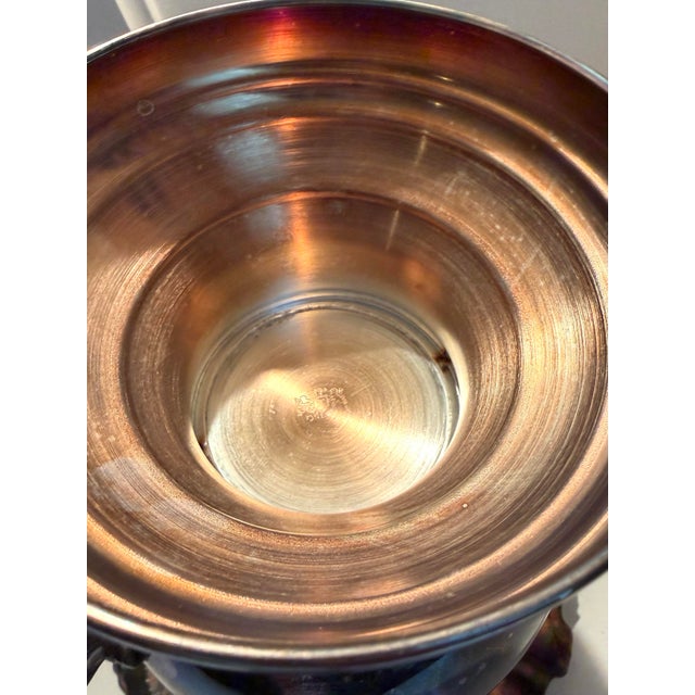 Metal Late 20th Century Baroque Style Silver Plate Champagne Bucket / Wine Cooler For Sale - Image 7 of 7