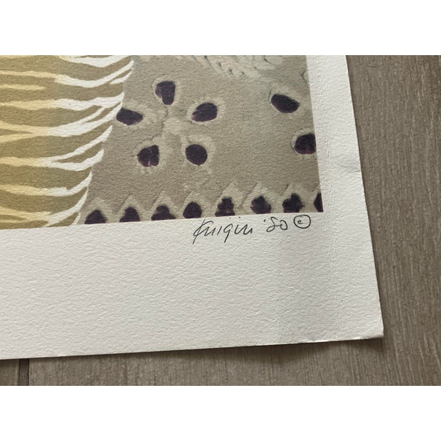 Printmaking Materials Michael Knigin Lot of 3 Original Lithographs, Signed, Numbered, Dated 1980 For Sale - Image 7 of 11