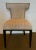 Original Retail $11,200, stylish Caracole Couture Modern Gray Velvet Uptown Dining Chairs Set of 4, black wood base,...