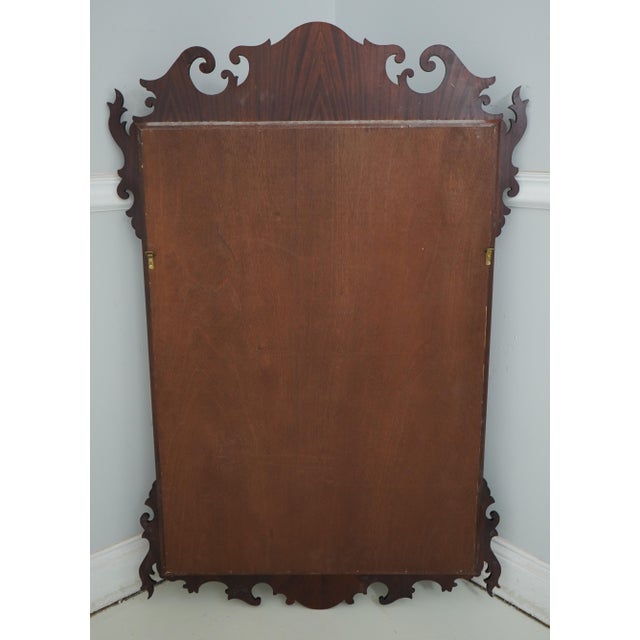 Chippendale Mahogany Mirror W. Gold Trim For Sale - Image 10 of 10