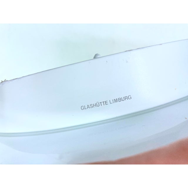 Glass UFO Disc-Shaped Ceiling Lamp by Glashütte Limburg, 1980s For Sale - Image 7 of 9