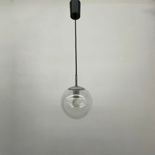 Metal Hanging Lamp from Glashütte Limburg, 1970s For Sale - Image 7 of 11