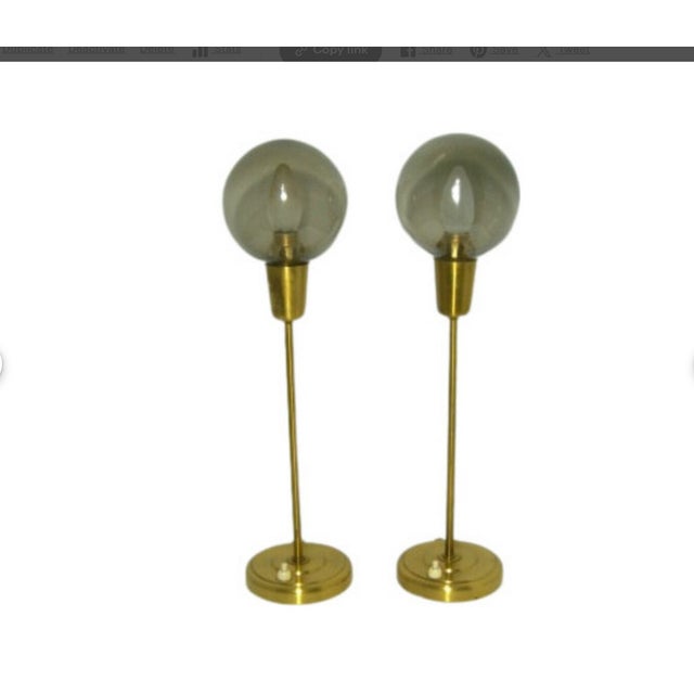Mid-Century Modern Glass Lamps from Falkenbergs Belysning, Set of 2 For Sale - Image 3 of 9