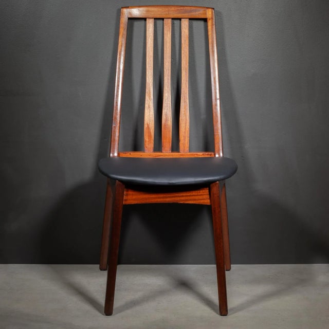 Mid-Century Modern Reupholstered Mid-Century Danish Dining Chairs c.1960 For Sale - Image 3 of 15