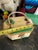 Wooden Vintage Children's Basket With Handle For Sale - Image 9 of 9