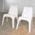 Modern Vintage Modern White Molded Plastic Chairs Style of Kartell 4850 by Castiglioni Et Al - a Pair For Sale - Image 3 of 13