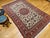 Vintage Persian Isfahan Rug, Hand-Knotted Wool, Floral Pattern, Ivory & Red, 7x11 For Sale - Image 9 of 18
