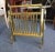 Mid-Century Modern Brass Campaign Style Folding Magazine Stand For Sale In West Palm - Image 6 of 9