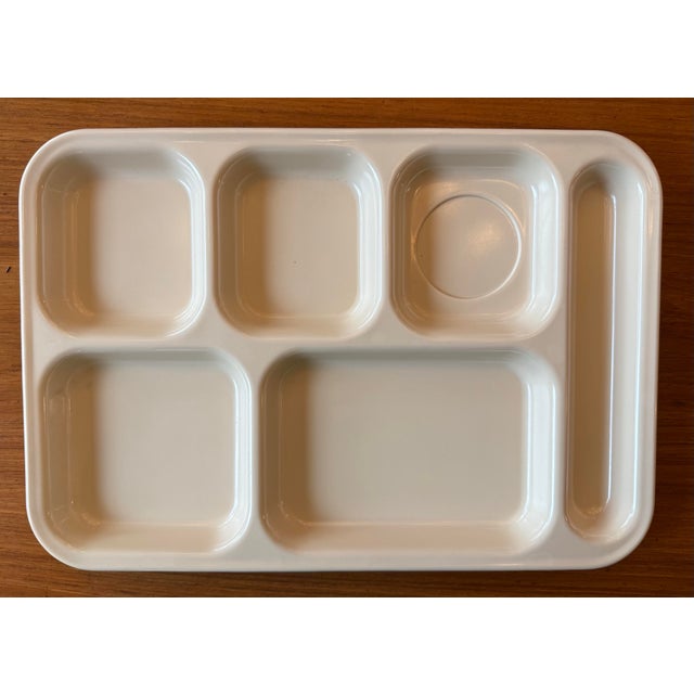 Set of 4 Dallas Ware Coral Pink Melamine Trays For Sale - Image 4 of 11