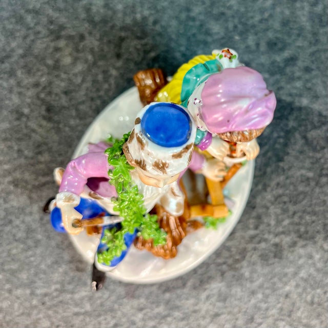 White European Porcelain Decorative Figurine For Sale - Image 8 of 9