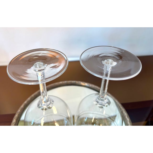 Vintage Baccarat Crystal Muslin Water Glasses, 1920s, Set of 2 For Sale - Image 6 of 10