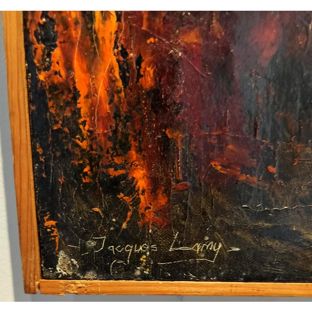Early 1960s Jacques Lamy Still Life Oil Painting "The Black Vest" For Sale In Dallas - Image 6 of 9