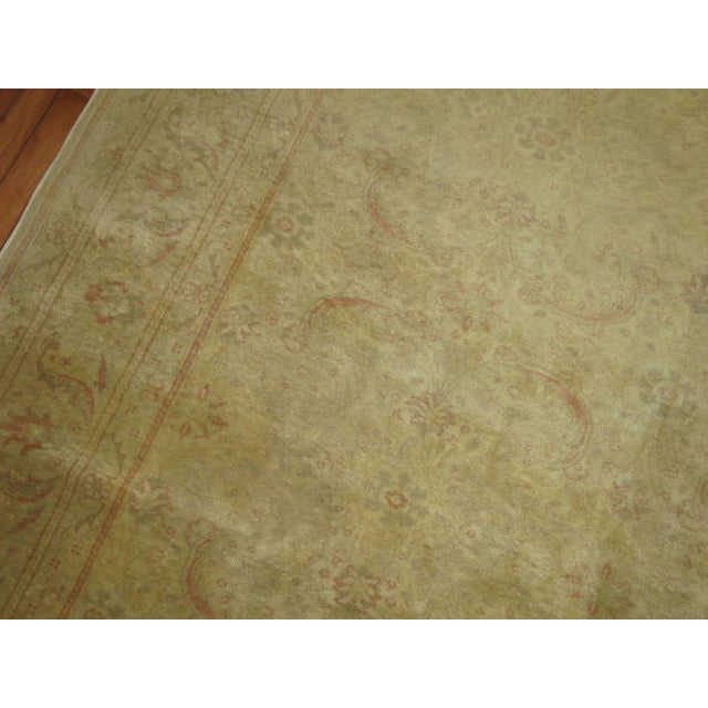 Pale Turkish Room size Rug For Sale In New York - Image 6 of 18