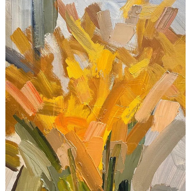 1980s René Guinand, Faded Flowers, 1980s, Oil on Canvas For Sale - Image 5 of 14