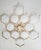 21st Century Beehive Polished Brass Matte White Murano Flush Mount by Fabio LTD For Sale - Image 6 of 6