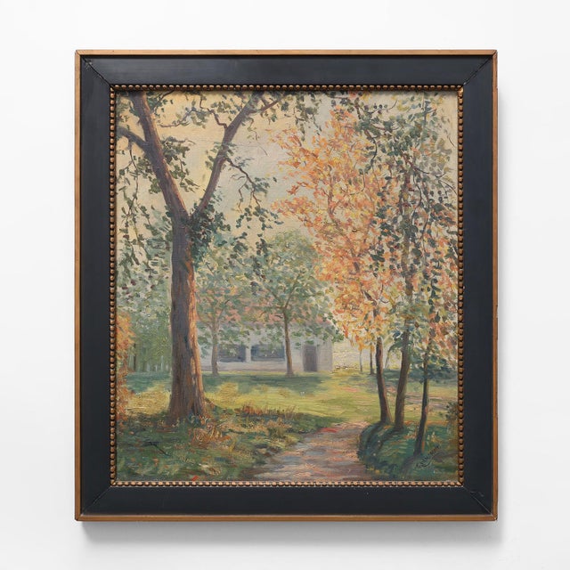 G. van Damme, Landscape Composition, 1940, Oil Painting on Canvas, Framed For Sale - Image 12 of 12