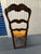 Brown Vintage Carved Ladder‑Back Rush Seat Chairs – Set of 6 For Sale - Image 8 of 12
