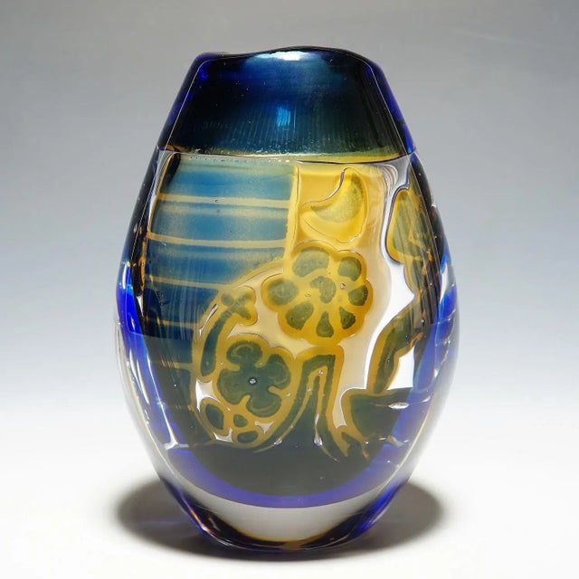 Ariel 'Gondoliere' Vase by Edvin Oehrstroem for Orrefors, Sweden 1962 For Sale - Image 6 of 11