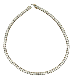 Diamond 18k White Gold Tennis Necklace