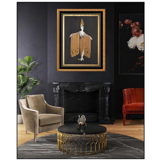 Message us to inquire about custom framing options! (Included for free with every purchase) The artwork here, "Gown...