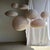 Large Round Pink Japanese-Style Rattan and Natural Linen Pendant Light For Sale - Image 9 of 18