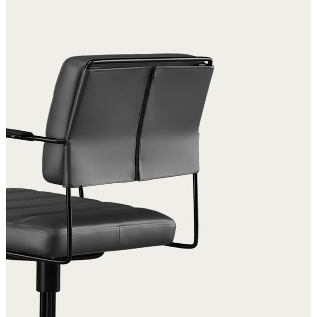 Textile Time Chair in Black by Henrik Tengler for OneCollection For Sale - Image 7 of 14