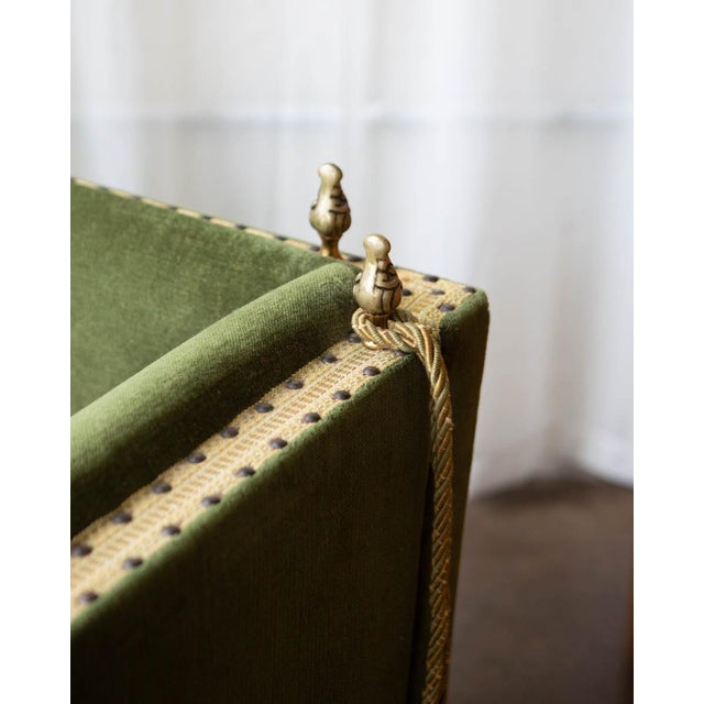 1940s Deco Style Scandinavian Mohair Sofa For Sale - Image 11 of 14