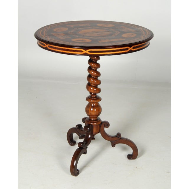 Mid 19th Century Side Table with Tunbridge Marquetry, 1850 For Sale - Image 15 of 18
