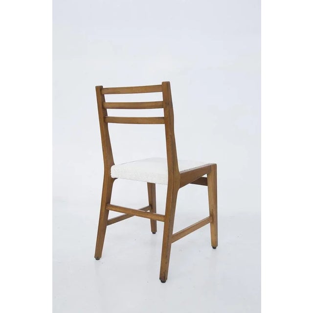 Mid-Century Wooden and Bouclé Chairs by BBPR, 1950s, Set of 12 For Sale - Image 6 of 12