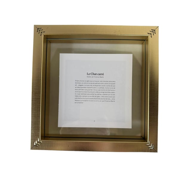 Vintage Framed Authentic Original Hermès Art Advertisement Lithograph Featuring Hermès Scarf For Sale In Miami - Image 6 of 6