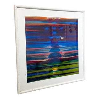 Dordevic Miodrag, Abstract Composition, Gouache on Paper, 1970, Framed For Sale