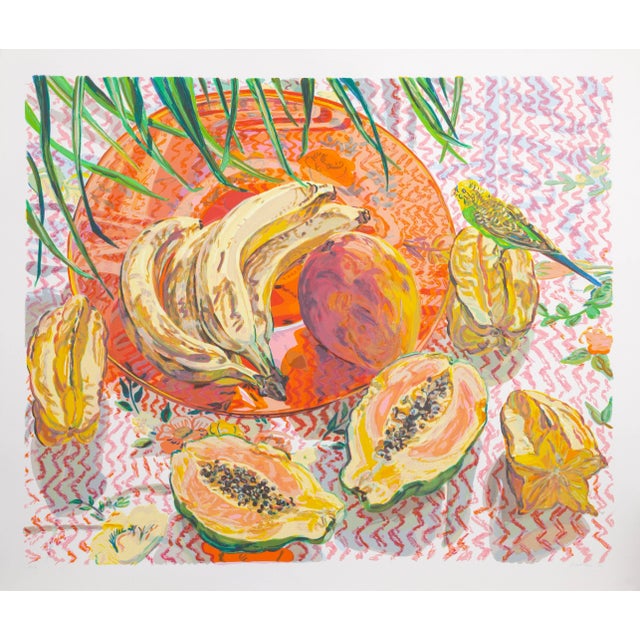 1990s Janet Fish, "Still Life With Tropical Fruits", Figurative Still Life For Sale - Image 5 of 5