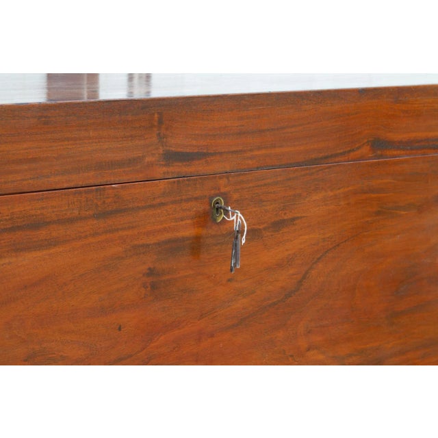 Antique Dutch Colonial Campaign Trunk on Stand For Sale - Image 12 of 12