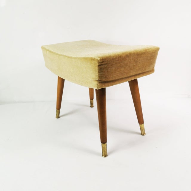Mid-Century Modern Vintage German Pouf, 1960s For Sale - Image 3 of 11