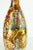 A MAJESTIC early/mid 20th century art glass bottle or decanter All mouth blown, hand molded and hand painted in polychrome...