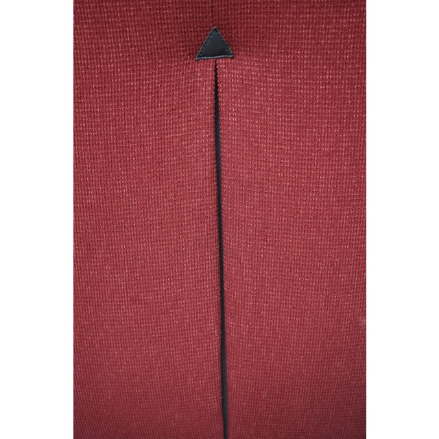 1990s Brayton International Brick Red Club Chair For Sale - Image 5 of 13