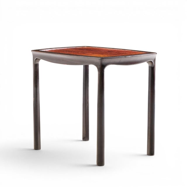 Edward Wormley for Dunbar Mid Century Rosewood Side End Tables - Pair For Sale In Chicago - Image 6 of 14