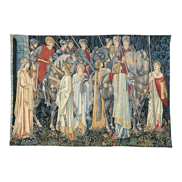 Arming and Departure Loom Woven Tapestry - 67 X 105 Cm (2'3" X 3'6") - Requires Rod Size 3 For Sale