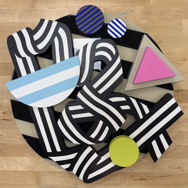 Angela Chrusciaki Blehm Sculptural Wooden Wall Piece by Angela Chrusciaki Blehm Titled Swept Up For Sale - Image 4 of 6