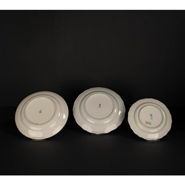 Ceramic Vintage Hand-Painted Porcelain Plates with Animal Motifs from Meissen, 2010s, Set of 3 For Sale - Image 7 of 12