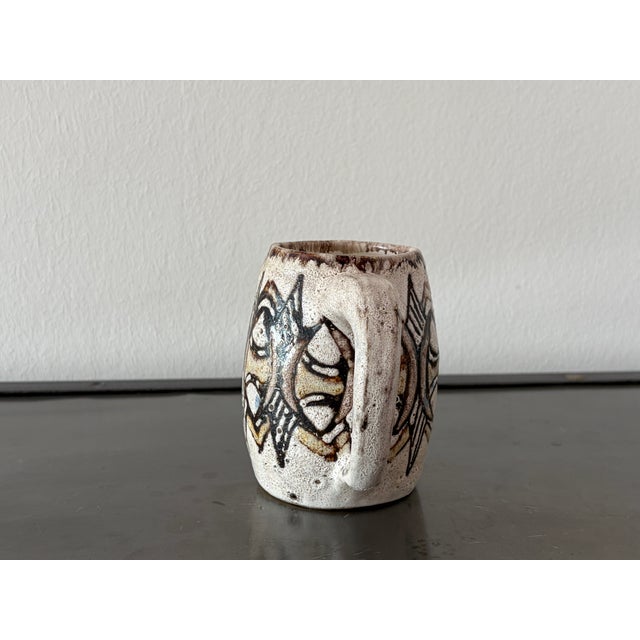 Maritime Mug with Stylized Fish Motifs from Rügen Keramik, 1970 For Sale - Image 14 of 18