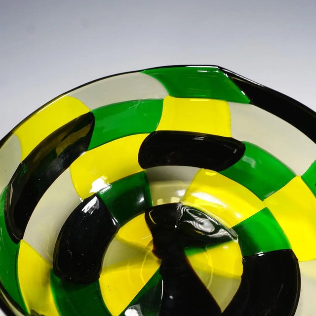 Pezzato Americano Bowl by Fulvio Bianconi for Venini, Murano, 1950s For Sale - Image 9 of 13