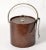 1960s Brown Faux Alligator Texture Leather Insulated Ice Bucket Steel Tongs For Sale - Image 13 of 13