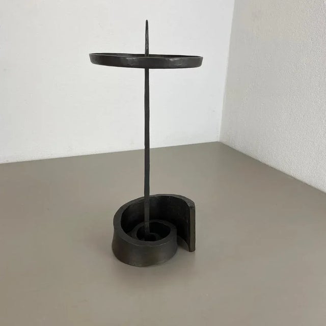 Large Brutalist Bronze Candleholder from Manfred Bergmeister, 1970s For Sale - Image 6 of 18