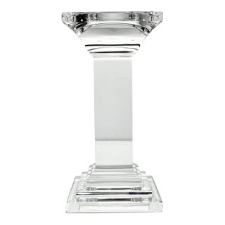 Waterford “Metropolitan” Crystal Pillar Candle Holder For Sale